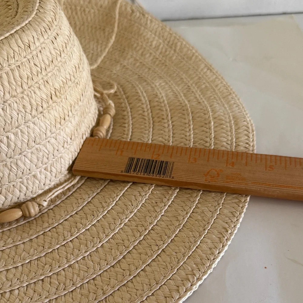 Panama Jack sun hat summer paper braid straw hat wide brim natural